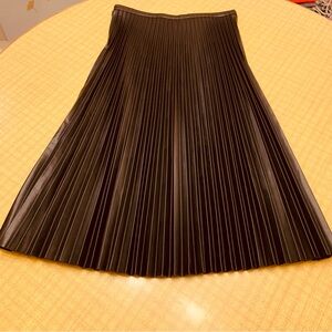Banana Republic Dark Pleated Maxi Skirt